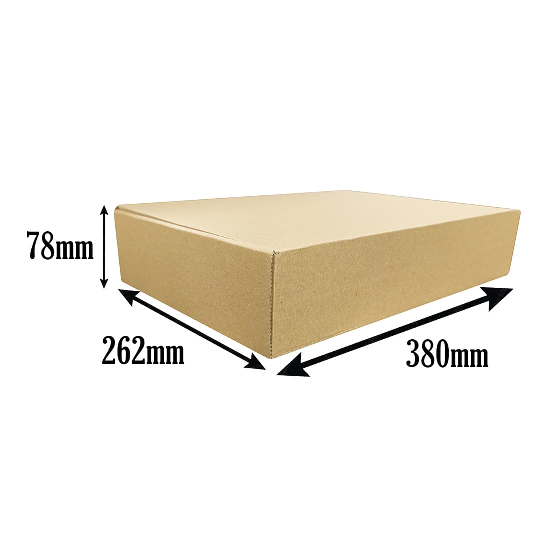 Ecommerce Box – 380x262x78mm - 25 Pack - Unipak UK